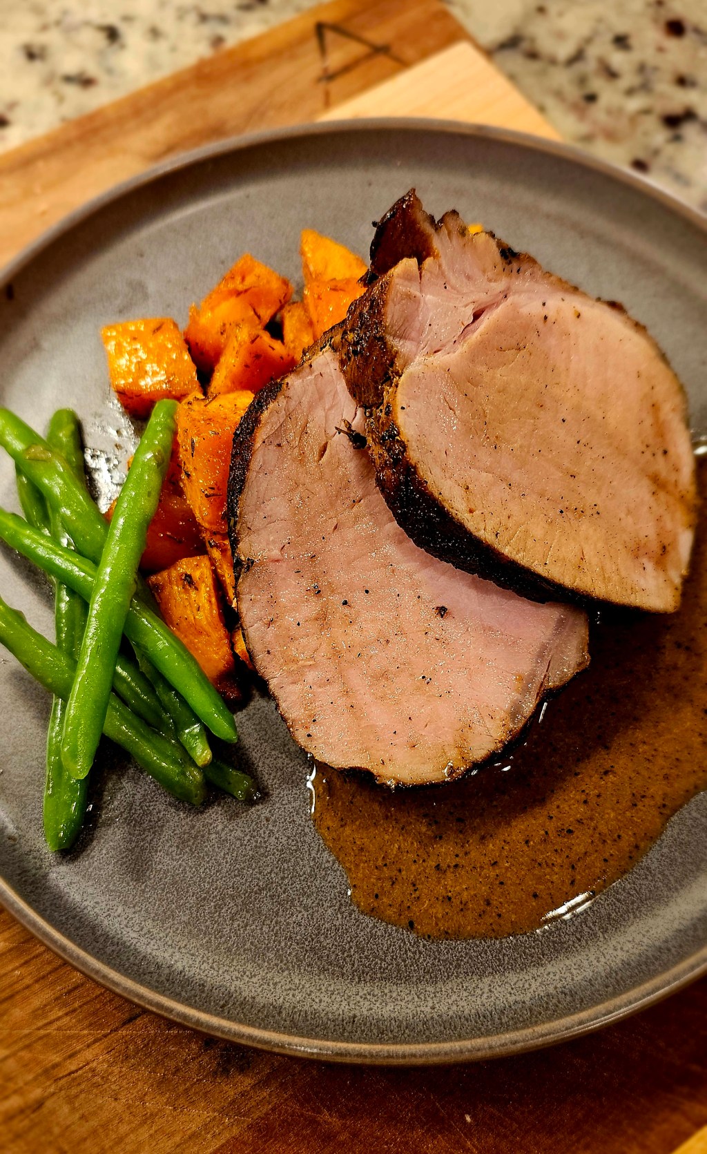Herb-Crusted Sous Vide Pork Loin & Roasted Sweet&nbsp;Potatoes